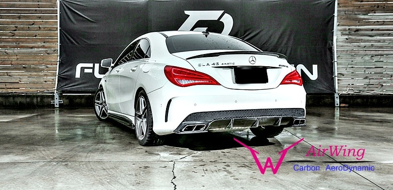 W117 - AirWing-P style Carbon Trunk Spoiler 03